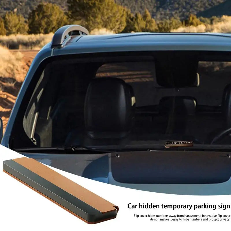 Temporary Parking Number Card – Stylish &amp; Practical