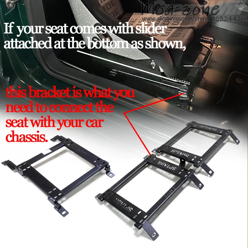 Vehicle-Specific Racing Bucket Seat Adapter Bracket