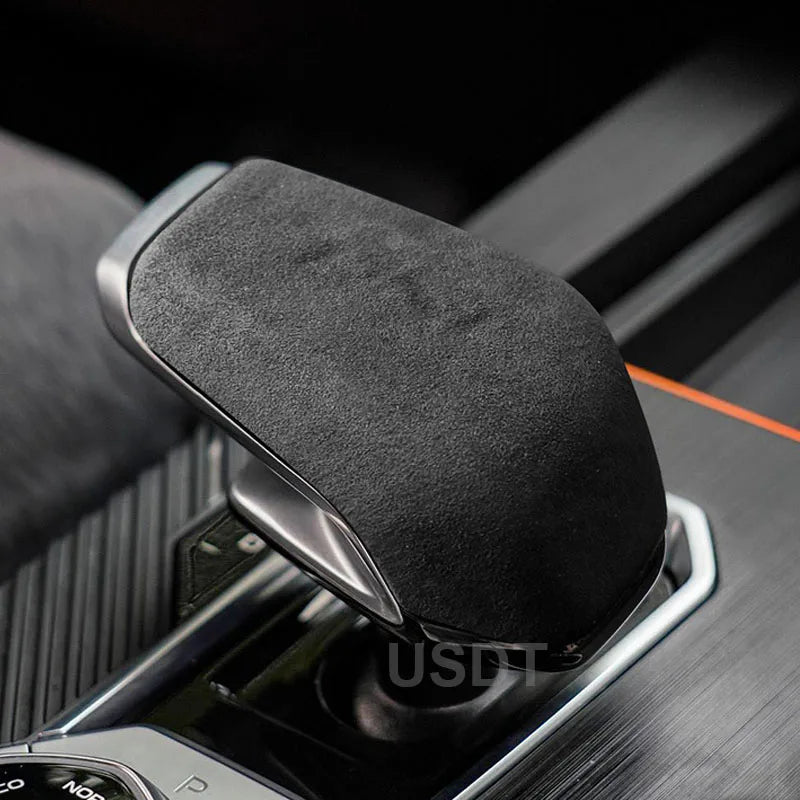 Interior Accessories Leather Car Gear Shift Knob Cover
