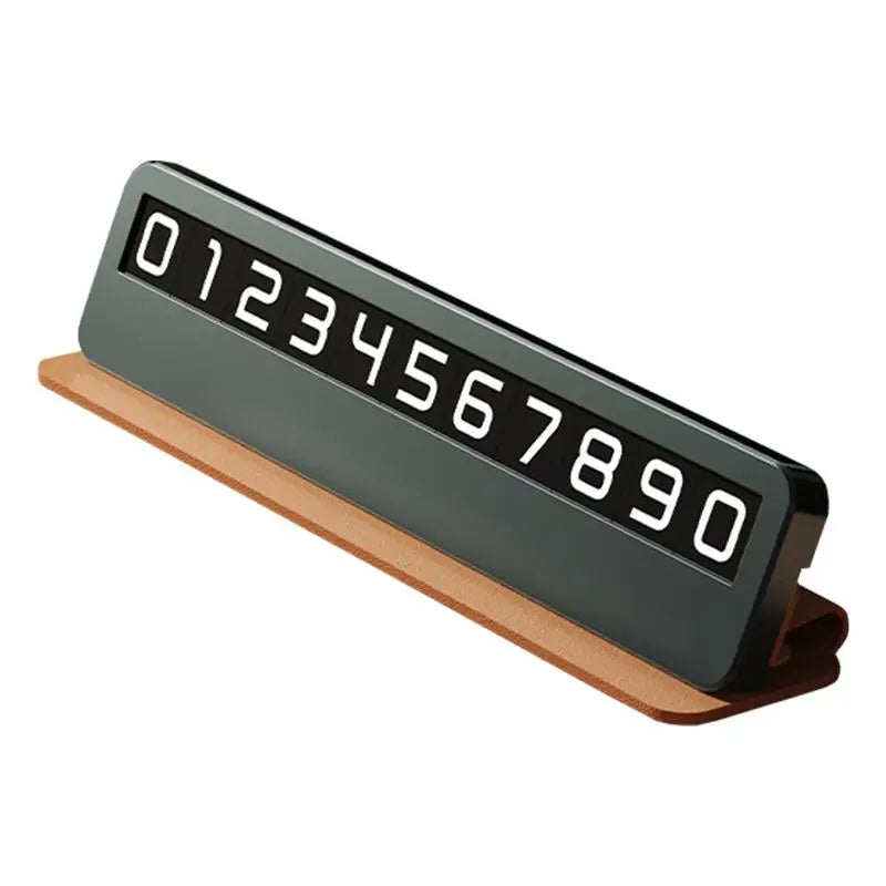 Temporary Parking Number Card – Stylish &amp; Practical
