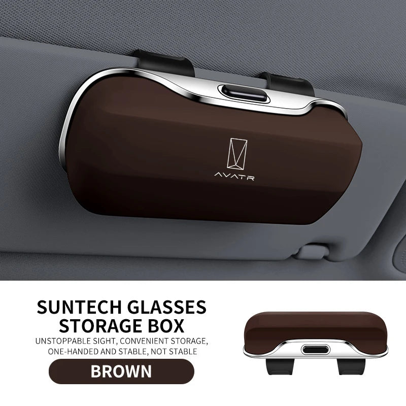Case Glasses Holder Clip Box