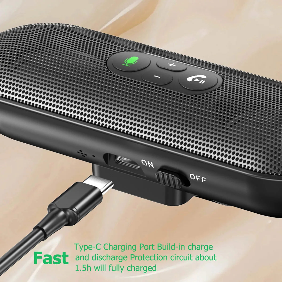 Car Speakerphone Wireless Bluetooth-Compatible
