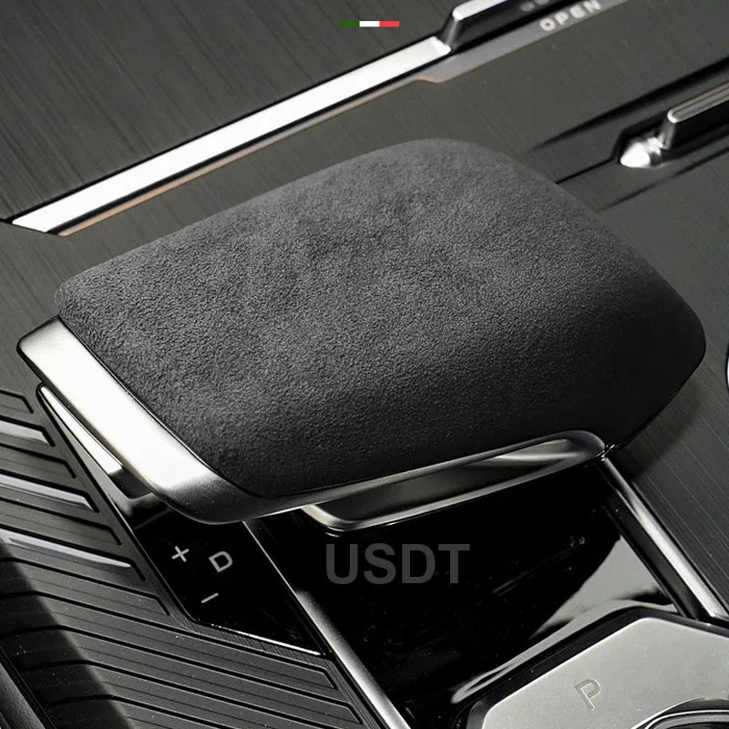 Interior Accessories Leather Car Gear Shift Knob Cover