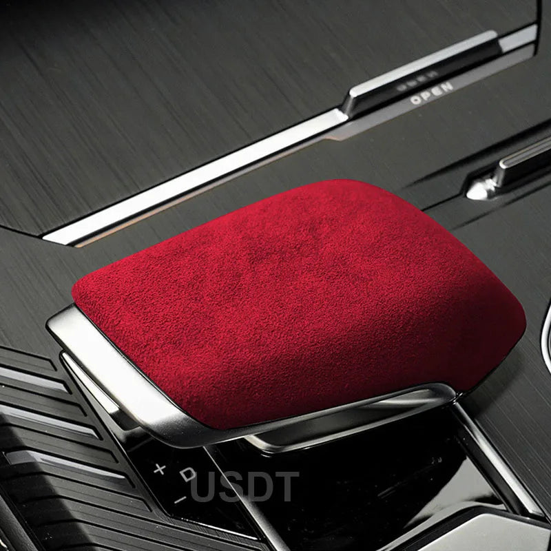 Interior Accessories Leather Car Gear Shift Knob Cover