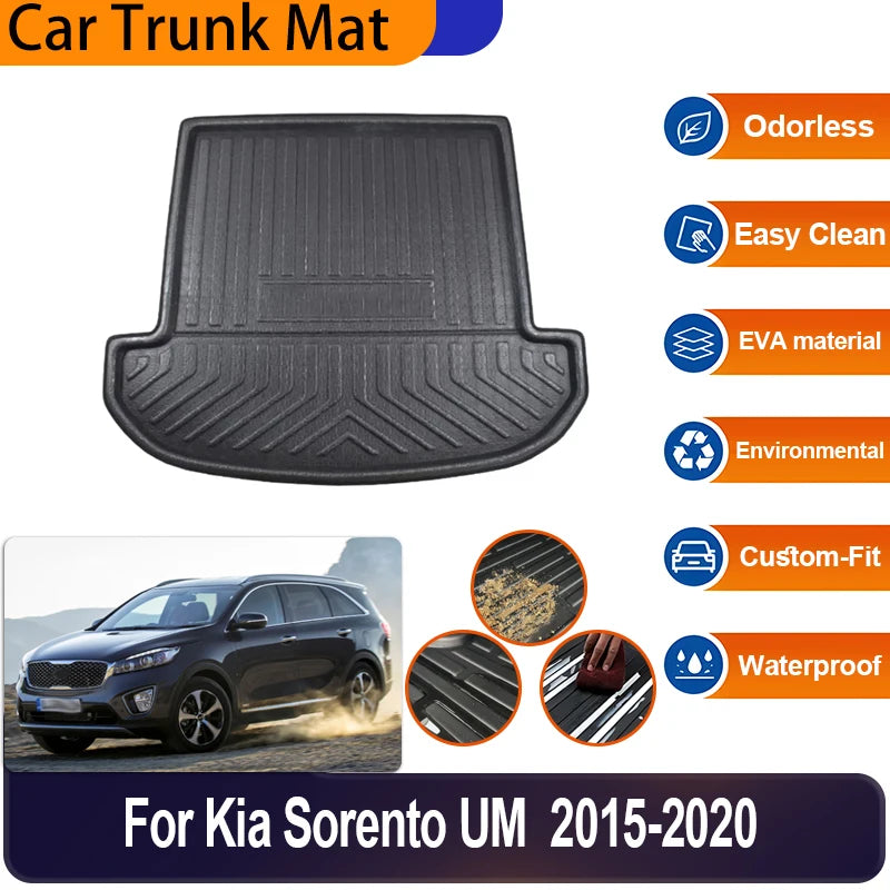 Luxury Trunk Mat for Kia Sorento UM (2015–2020)